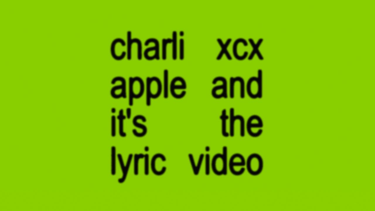 Charli xcx - Apple